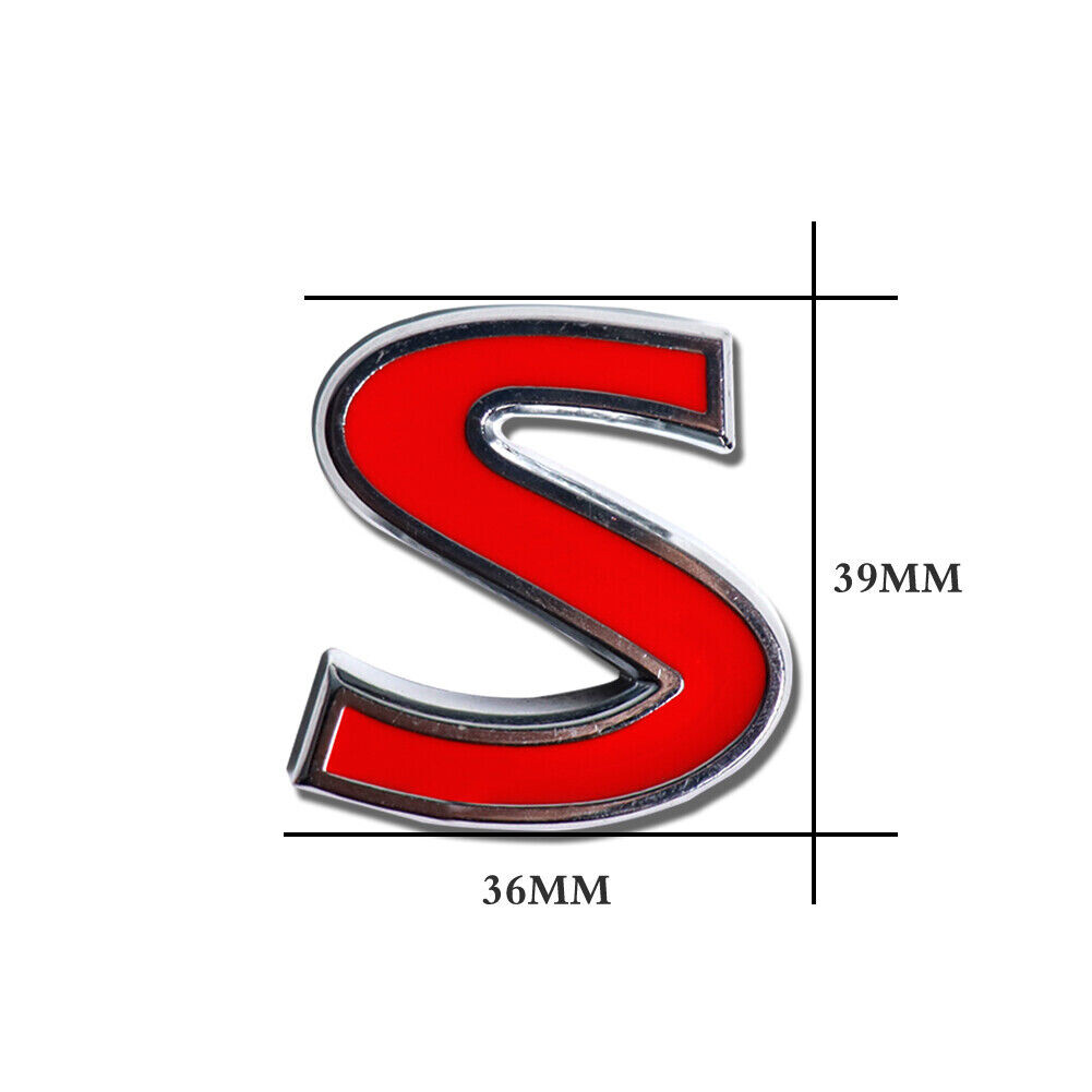 Q50s Sticker Infiniti Q50 Q60 Q70 Sport Red S Front Grill Badge Car Sticker w/Mount ...