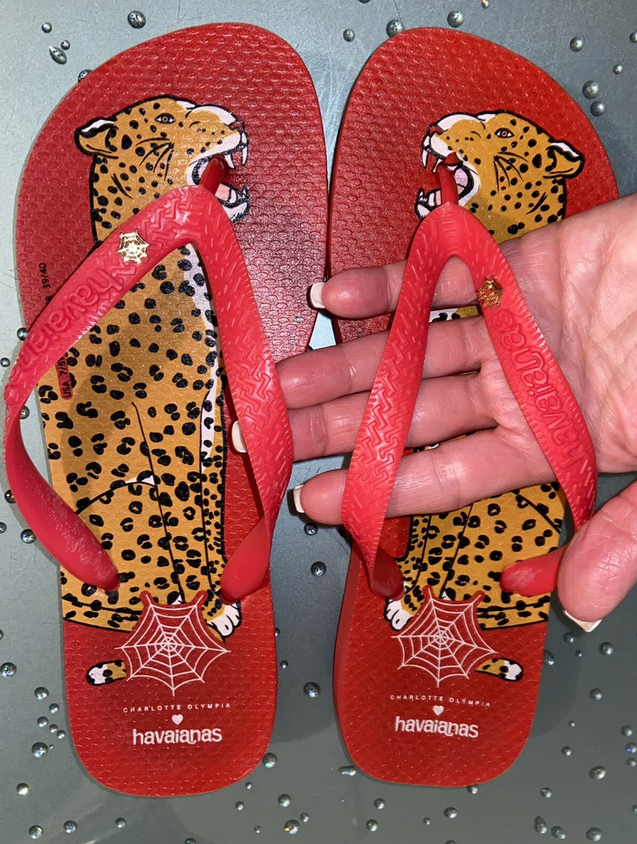 Charlotte Olympia for HAVAIANAS Flip Flops Bruce the Leopard