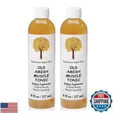 Caleb Treeze Organic Farms Old Amish Muscle Tonic 8 oz (2 Pack)