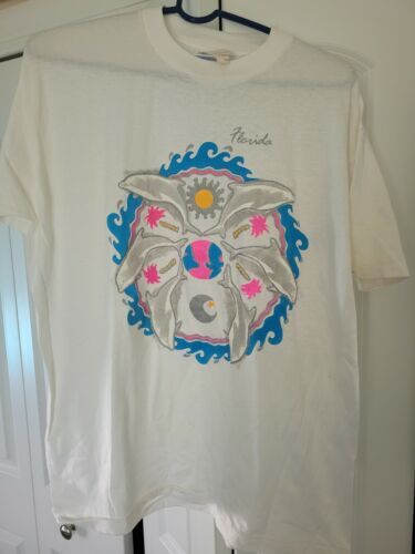 Newport Tシャツ ホワイト XL Screen Stars SCREEN STARS Newport Short-Sleeve T-Shirt Size: XL White x orange