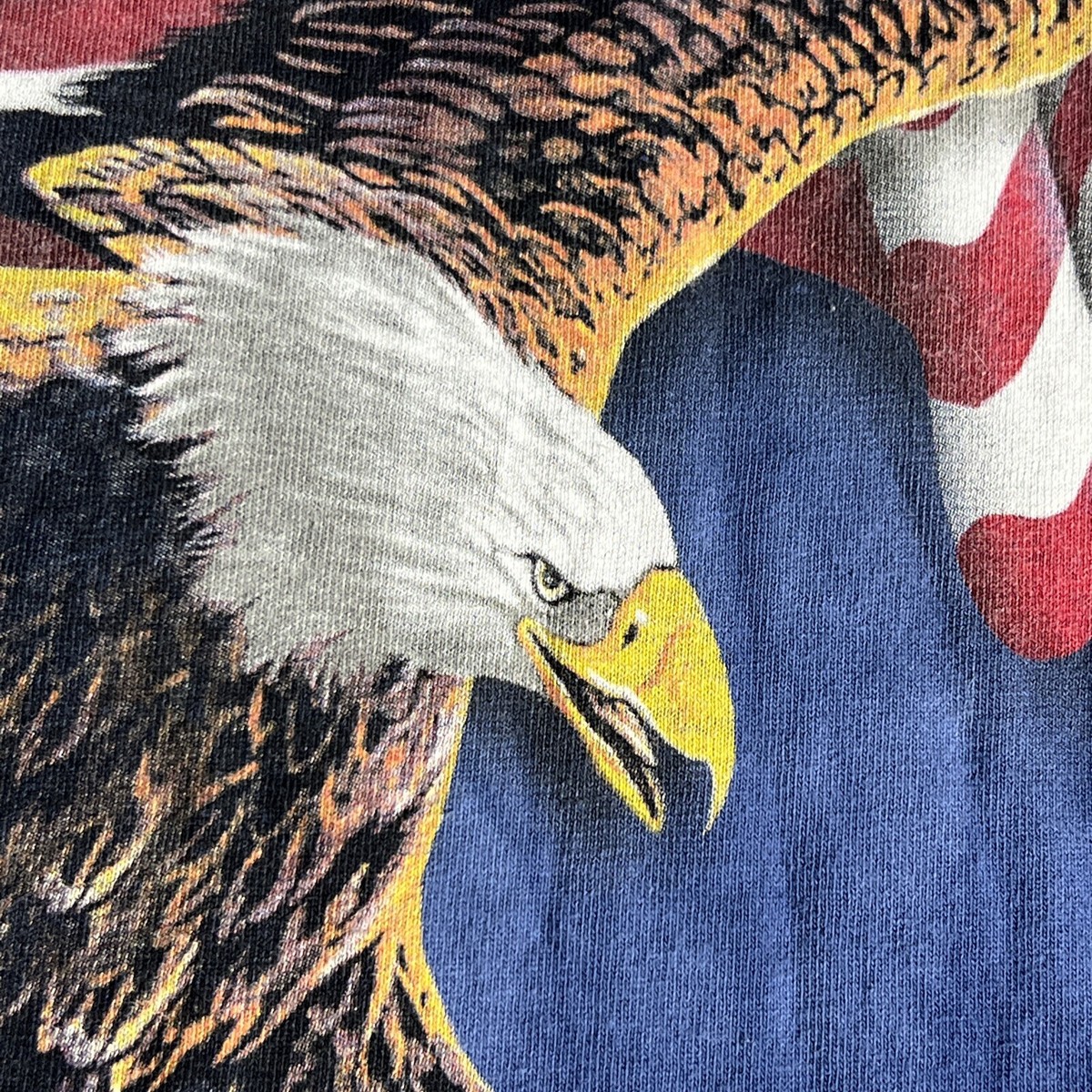 T-shirt The Mountain Eagle Américain Tie Dye - Taille XXL Bleu, 100% Coton