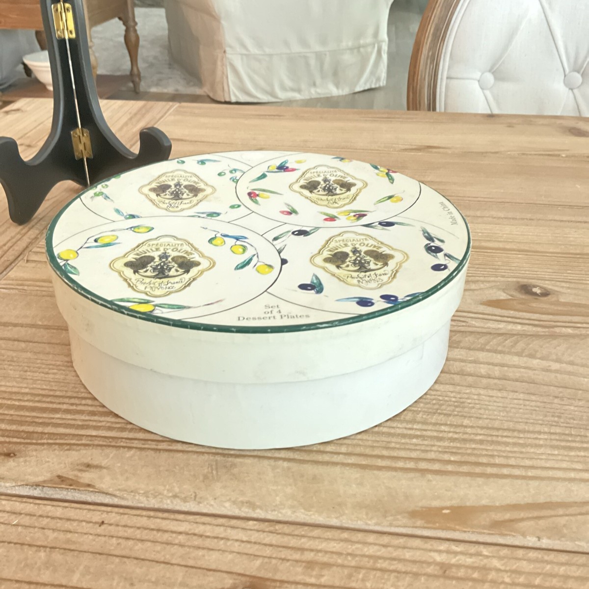 Lot De 4 Assiettes à Dessert Rosanna 8 Pouces – Thème Huile D'olive – État Neuf