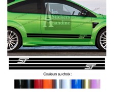 2 X BANDES POUR FORD FOCUS ST RALLYE 175cm AUTOCOLLANT STICKER AUTO BD564