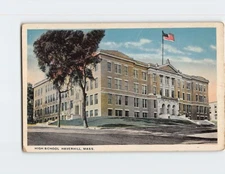 Postcard High School Haverhill Massachusetts USA