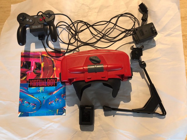 Nintendo Virtual Boy Launch Edition Red Console Tested and working w Manual