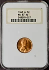 1945-D Lincoln Wheat Cent - NGC MS67 RD - Gen 5 Old Fatty Holder - ✪COINGIANTS✪
