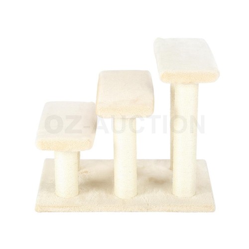 Portable Multi Steps Foldable Cat Pet Dog Stairs Ramp Sheepskin-like Mat Ladder - Picture 32 of 167