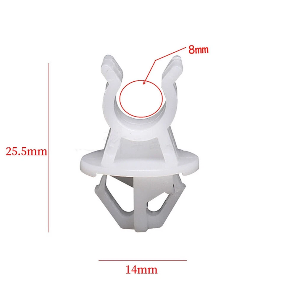 2x Clip de retención de varilla de apoyo de capó OEM para 97-05 Chevrolet Pontiac 10312456 Foto 3 de 4