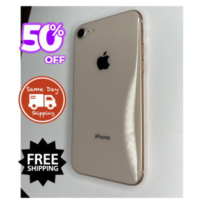 Apple iPhone 8 Unlocked Verizon T-Mobile -64GB 128GB 256GB- 4G Good LCD
