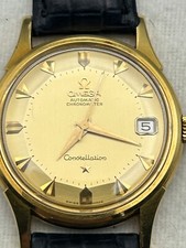 Omega Constellation Pie Pan, cassa in oro massiccio 18 carati 34 mm - raro