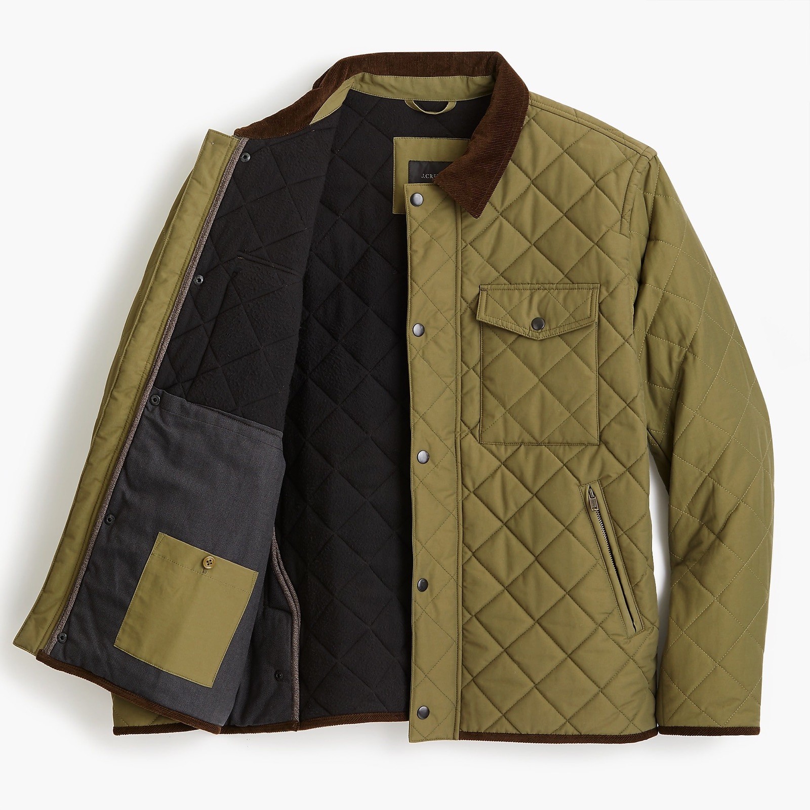 J. Crew Sussex Quilted Jacket With 