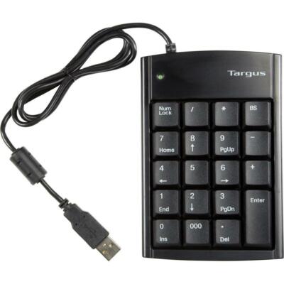 Targus PAUK10U PAUK10U Ultra Mini USB Keypad USB 19 Keys  Silver neu OVP