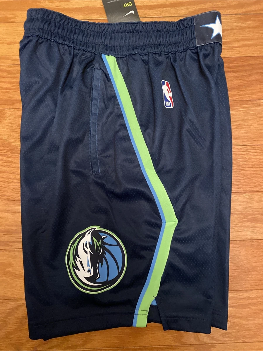 Nike Dallas Mavericks City Edition Mixtape Dri-FIT NBA Swingman Shorts  White - WHITE/CLOVER