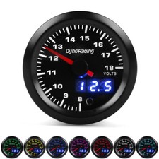 2 52mm Digitalpointer 7 Color Led Car Volt Meter Voltmeter Voltage Gauge 8-18v 2 52mm Digitalpointer 7 Color Led Car Volt Meter Voltmeter Voltage Gauge 8-18v
