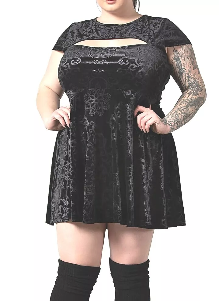 KILLSTAR Plus Size. Velvet dress. 4XL. New. Occult Gothic Symbols