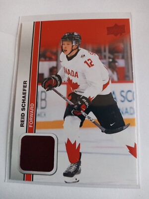 2023 Upper Deck Team Canada Juniors Reid Schaefer Red Foil Parallel #15 Rookie