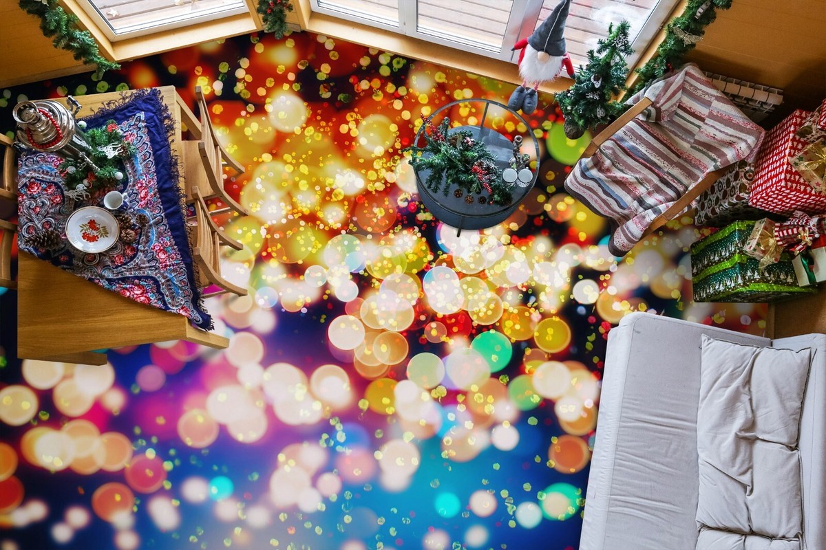 3D Color Neon SKE1929 Floor WallPaper Print Decal Epoxy Floor Deco
