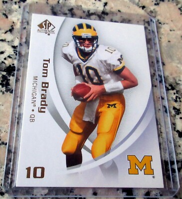 TOM BRADY SP Authentic Michigan Wolverines Patriots Bucs San Mateo CA GOAT  