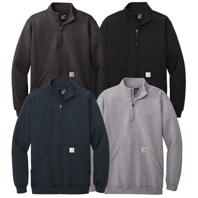 Carhartt Men's Work Wear M-4XL Midweight 1/4-Zip Mock Neck