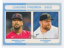2024 Topps Heritage Mini Blue Emmanuel Clase/David Bednar 23/25 #313