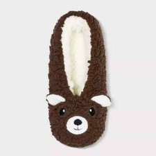 Cat  Jack  Kids' Bear Slipper Socks Size M/L