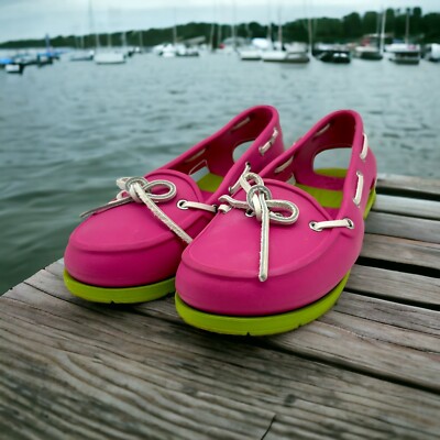 Crocs Beach Line Women's Size Closed Toe Loafer Vented Boat