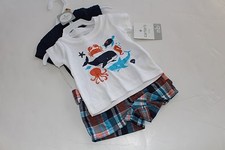 Carter's Carter Boys NWT Size 6 Months Sea Life Shorts Shirt Top Set NWT NEW
