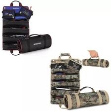 WORKPRO Black/Camo Roll Up Tool Bags with Detachable Tool Pouches with 6 Pockets