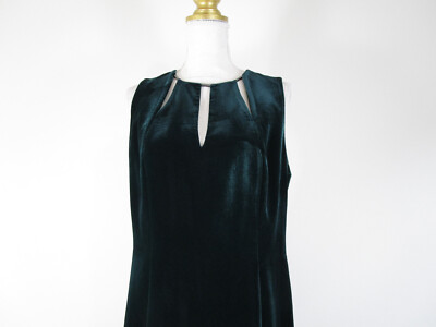 Elie Tahari Womens Dark Green Velvet Cut Out Sheath Dress Size 12 NWT $298 | eBay Elie Tahari Womens Dark Green Velvet Cut Out Sheath Dress Size 12 NWT $298 | eBay