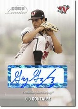 2006 GIO GONZALEZ Autograph Rookie WHITE Auto RC #/10