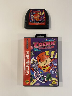 Cosmic Spacehead (Sega Genesis, 1993) In Case, No Manual, Tested And Working!