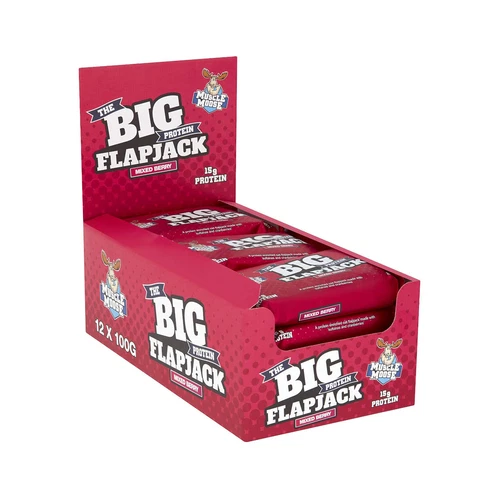 Muscle Moose The Big Protein Flapjack | Snack | On the Go| Convenient 12 x 100g