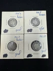 Barber Dimes (Lot of 4) - 1914, 1914D, 1901, 1907