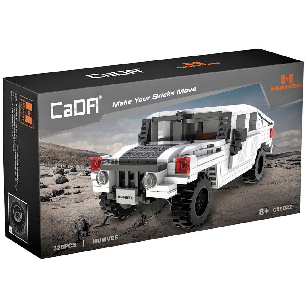 CaDA 1:24 Humvee Off-Road Truck - 328 Piece Brick Build Model Kit - Image 7