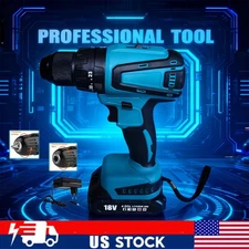 20V MAX Drill Driver Set, Cordless Drill with Battery and Charger, LED Tools