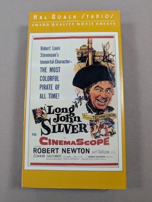 Long John Silver VHS 1985 Hal Roach Studios Robert Newton Treasure Island V027