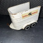 Vintage Tonka Stables Horse Trailer White Pressed Steel Metal Toy USA