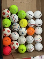 25 x Premium Brand Mixed Golf Balls - Practice Grade.