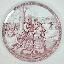 The Spode Blue Room Collection 8.5" Victorian Christmas Plate No. 2 S3439-V