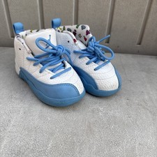 Nike Jordan 12 Retro PS Emoji White University Blue US Size 7C Kids CDQ4367-114