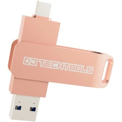 DJ-Tech Tools Chroma Drive USB A + USB C Stick 128GB Rose Gold | Neu