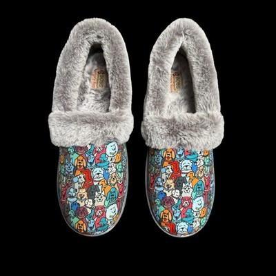 BOBS for Paws BOBS Too Cozy Pooch Parade Slippers Women Size 10 New With Box