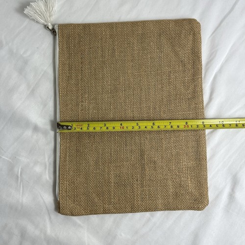 Mudpie Large Pouch 100% Jute, travel, essentials, Boho, convenient, going out - Picture 9 of 9