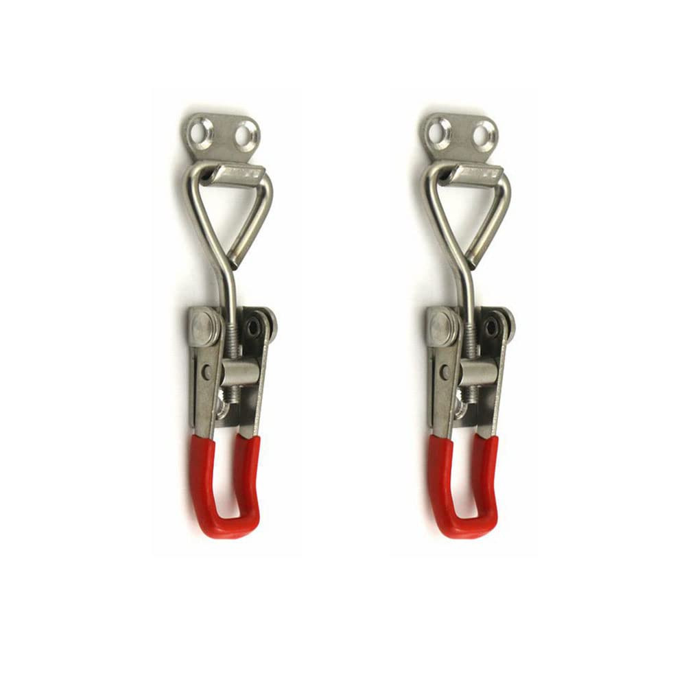 Toggle Latch Clamp 4001 2pcs, 304 Stainless Steel Adjustable Hasp Latches Qui...