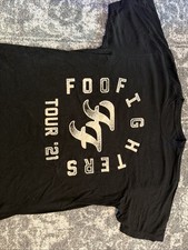 Foo Fighters Tour '21 Graphics BLACK Tshirt - Unisex/Men's Sz L Large