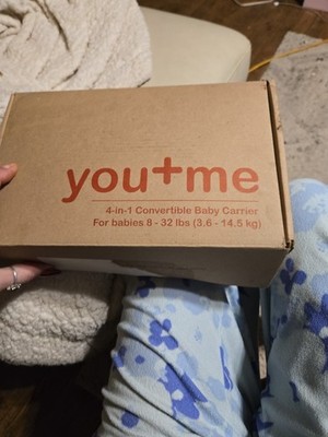 YOU+ME 4-in-1 Baby Carrier Newborn to Toddler - All Positions Baby Chest Carr...