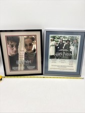 Lot (2) Harry Potter & The Goblet of Fire Magazine Award Advertisement 14” x 12”