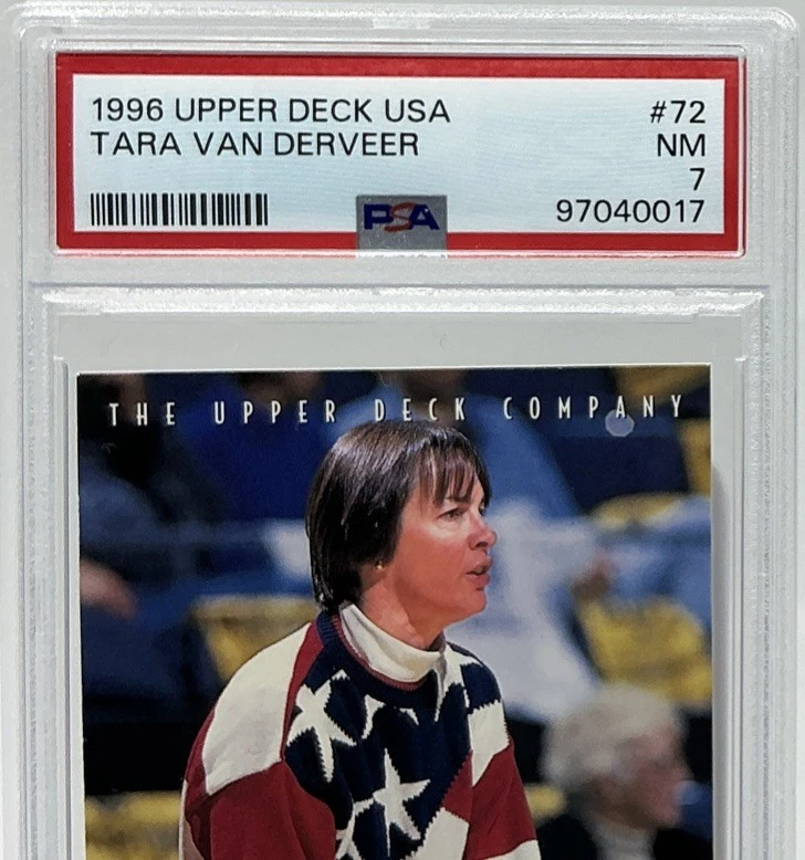 Tara VanDerveer PSA 7 -1996 Upper Deck USA Gold -Stanford, Olympian,Hall Of Fame - Image 2 of 4