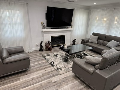 Living Room Sofa Set 4 Pieces. Includes Table And Three Piece Sofa Set