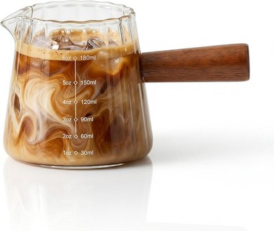 6 oz Espro Cups With Wood Handle, Espro Accories, Ribbed Milk